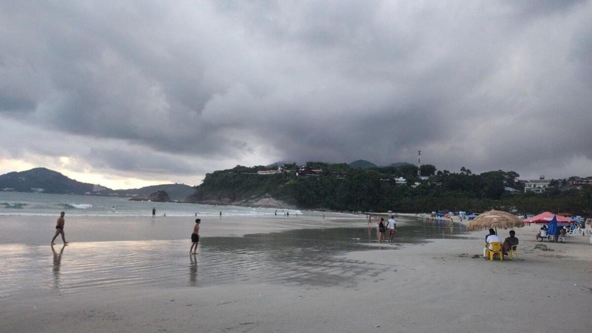 Apartamento Com Ar Cond. Na Praia Grande Ubatuba Extérieur photo